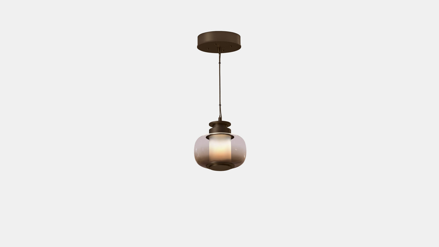 LUNA A X SMALL PENDANT SATIN BRONZE SET 