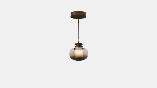LUNA A X SMALL PENDANT SATIN BRONZE SET 