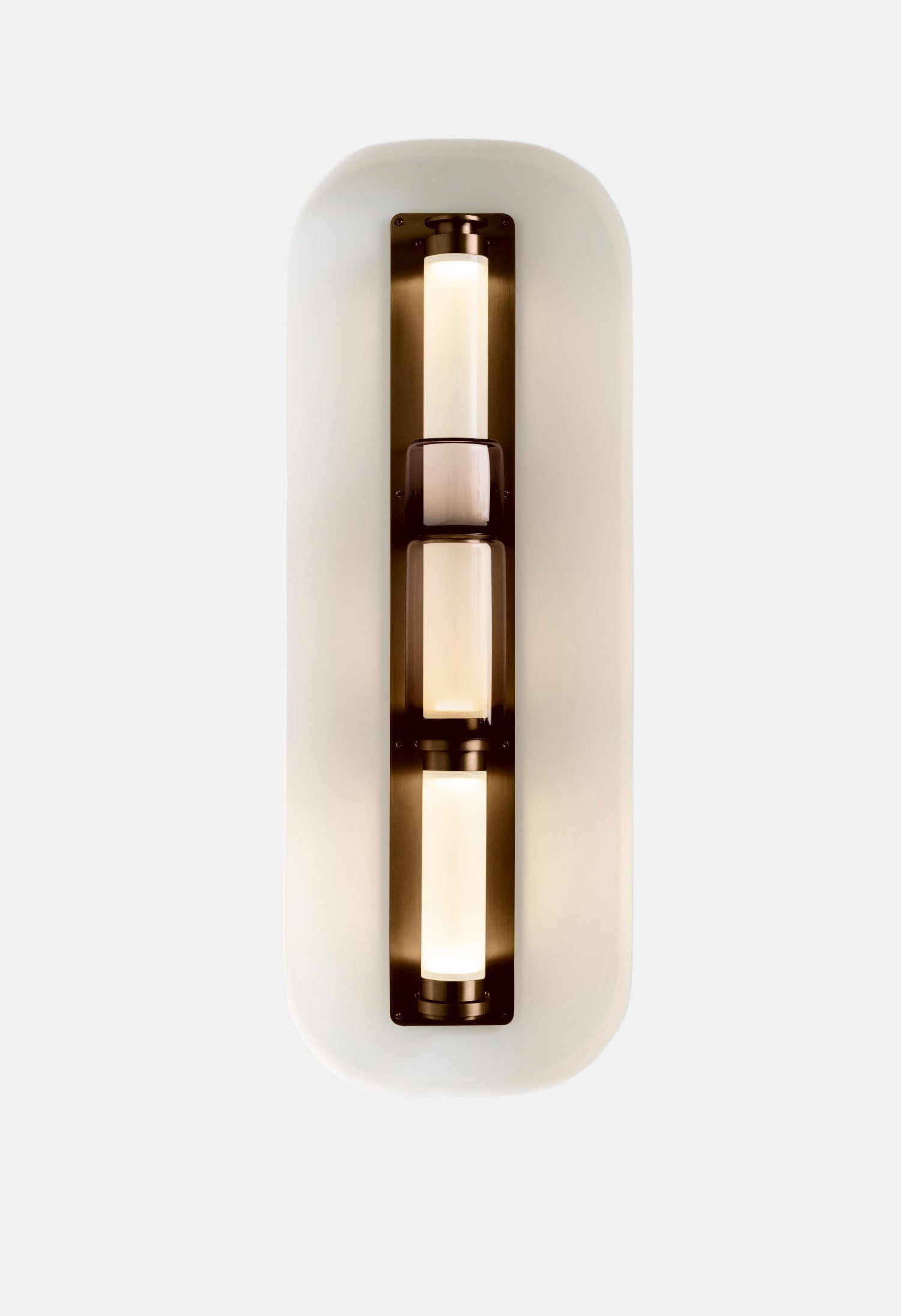 LUNA SCONCE WITH BEADS SATIN BRONZE SET 