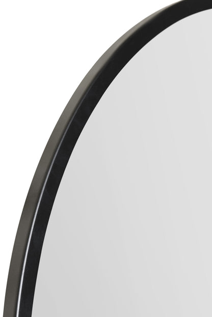 The Fenestra - Contemporary Round Wall Mirror with Black Trim 31" (80CM) Diameter-4