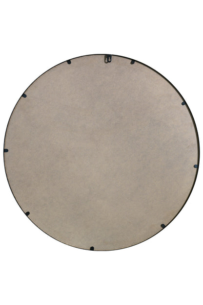 The Fenestra - Contemporary Round Wall Mirror with Black Trim 31" (80CM) Diameter-6