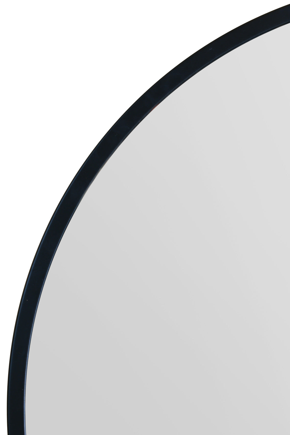 Contemporary 39" (100CM) Diameter Round Wall Mirror with Black Edge-3