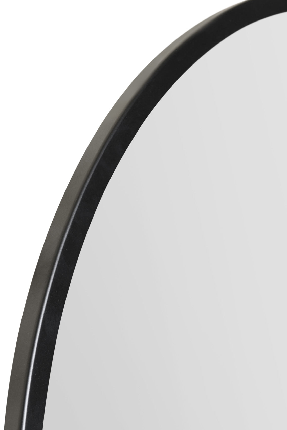 The Fenestra - 47" (120CM) Diameter Contemporary Round Wall Mirror with Black Trim-4