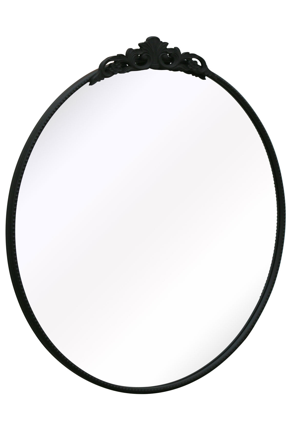 Regal Reflection - 39" X 39" (100x100CM) Black Metal Round Wall Mirror-3