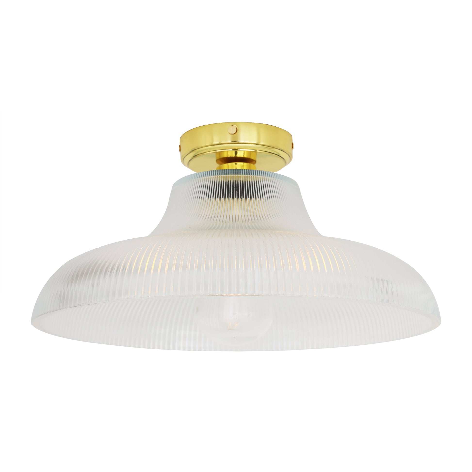 Aquarius Prismatic Glass Ceiling Light 40cm IP65 Product Shot