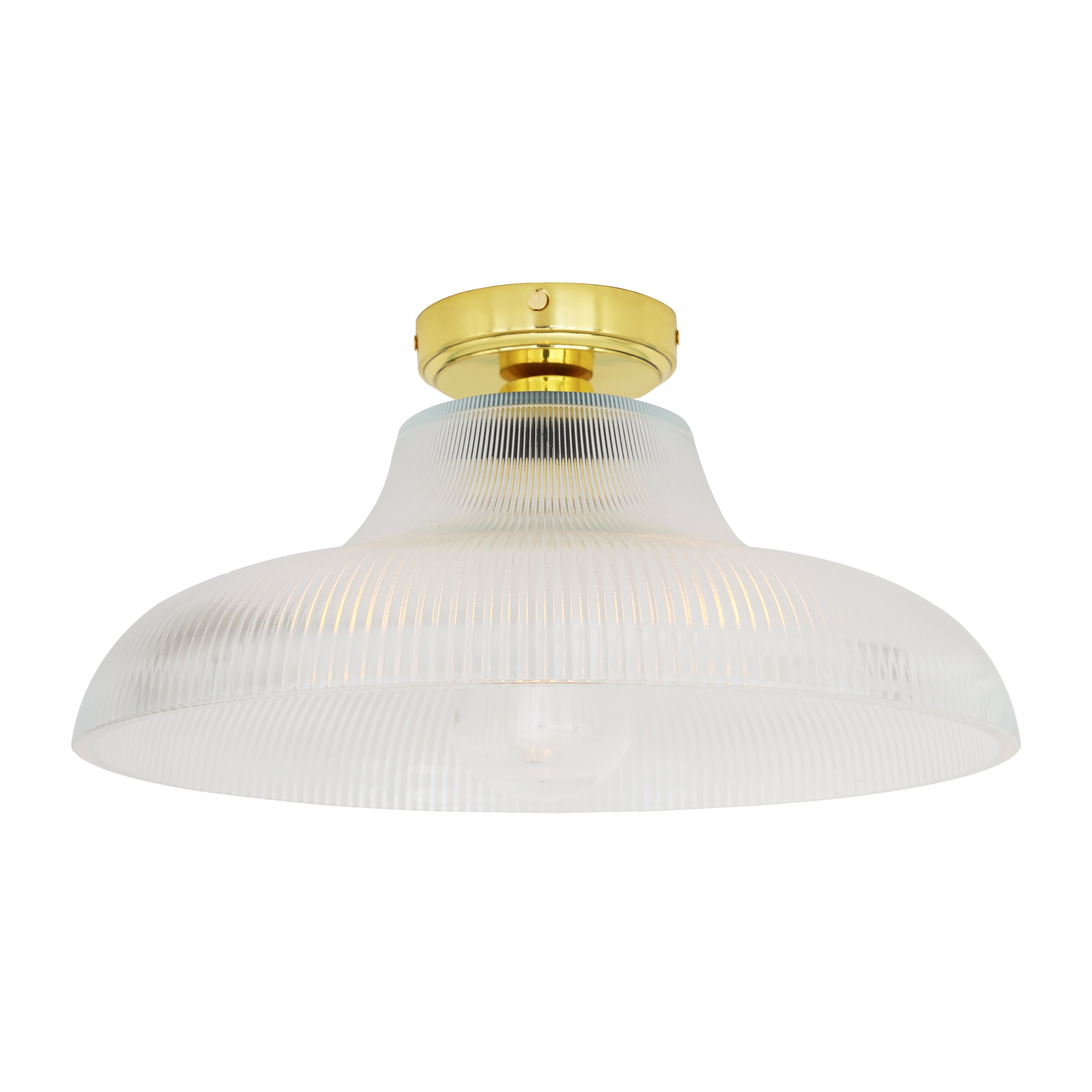 Aquarius Prismatic Glass Ceiling Light 40cm IP65 Product Shot
