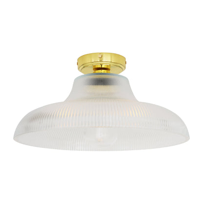 Aquarius Prismatic Glass Ceiling Light 40cm IP65 Product Shot