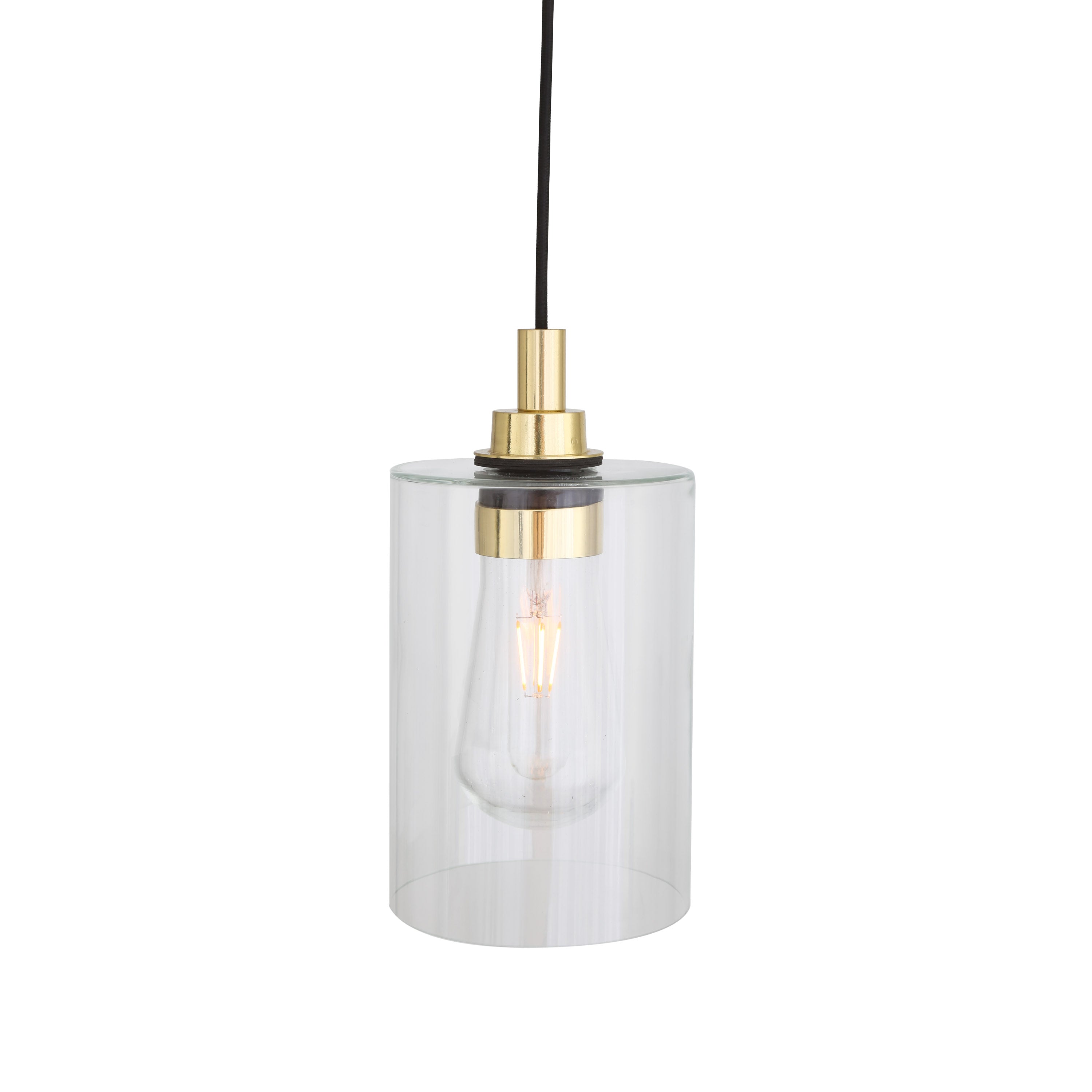 Calder Modern Glass Pendant Light IP65 Product Shot