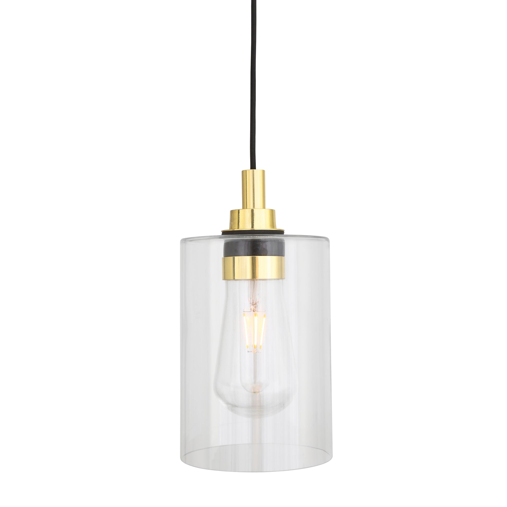 Calder Modern Glass Pendant Light IP65 Product Shot