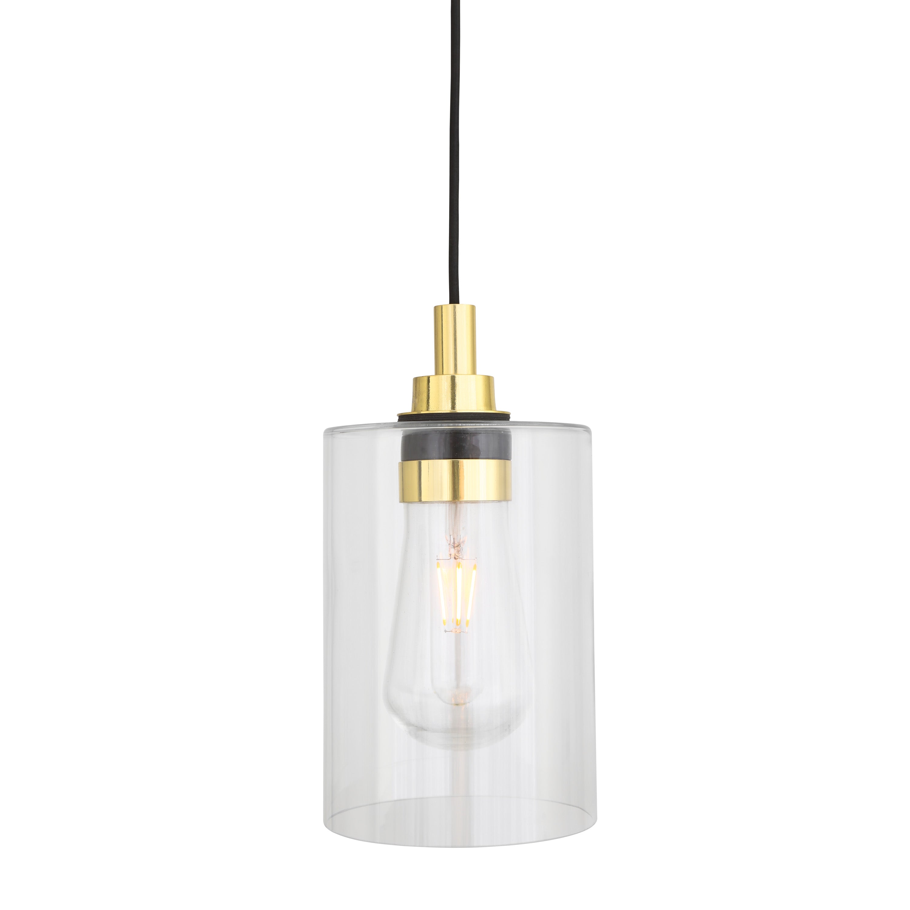 Calder Modern Glass Pendant Light IP65 Product Shot