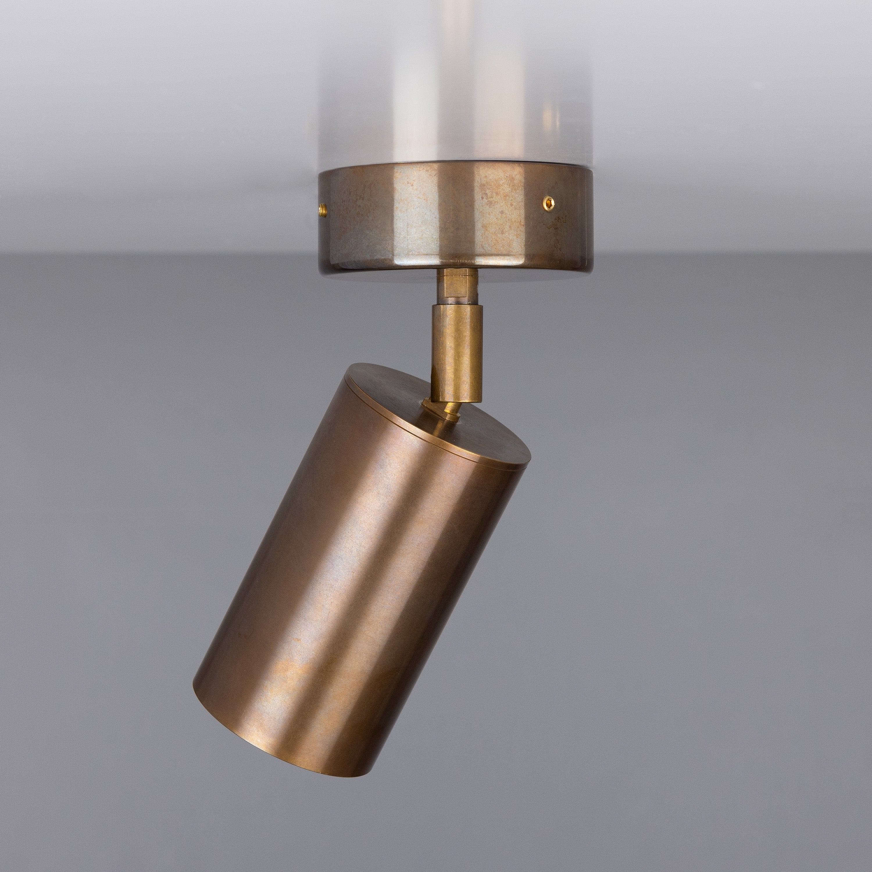 Evanston Directional Brass Ceiling Spot Light Product Shot