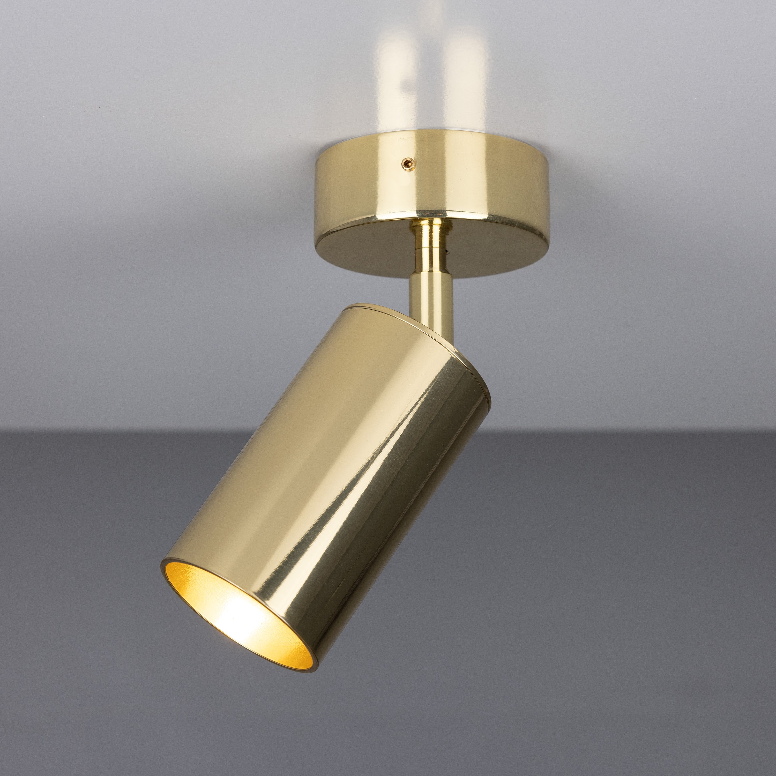 Evanston Directional Brass Ceiling Spot Light Product Shot