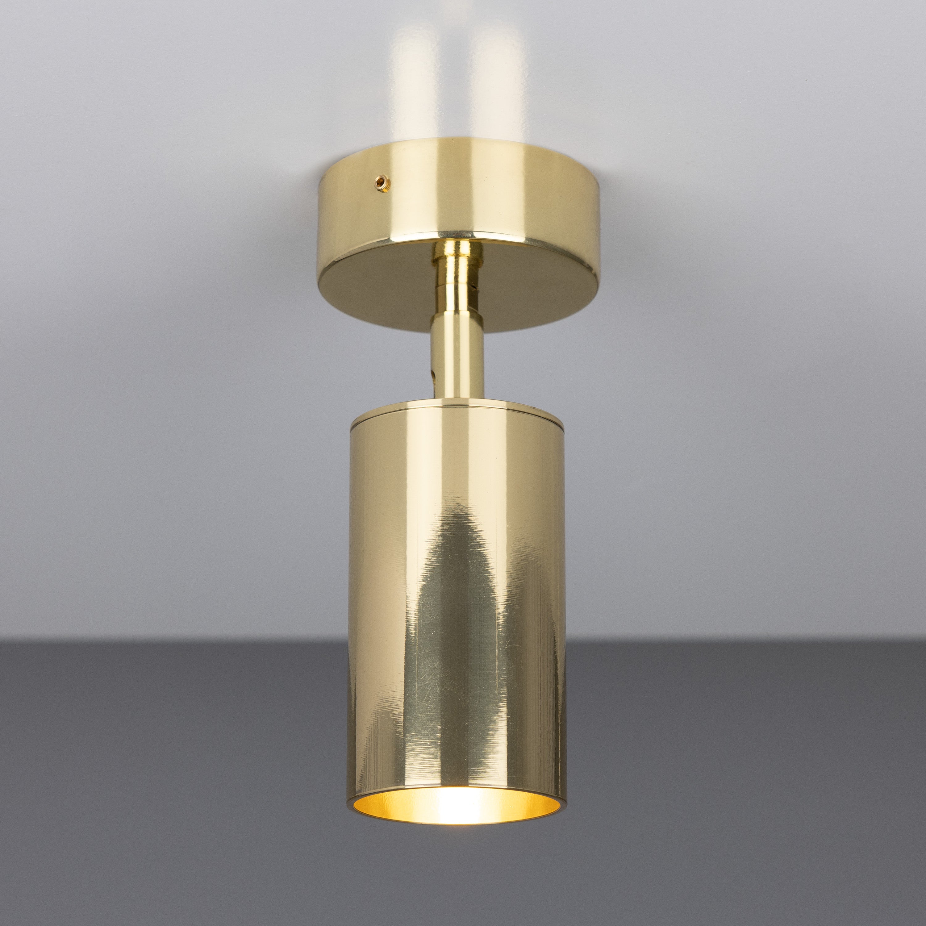 Evanston Directional Brass Ceiling Spot Light Product Shot