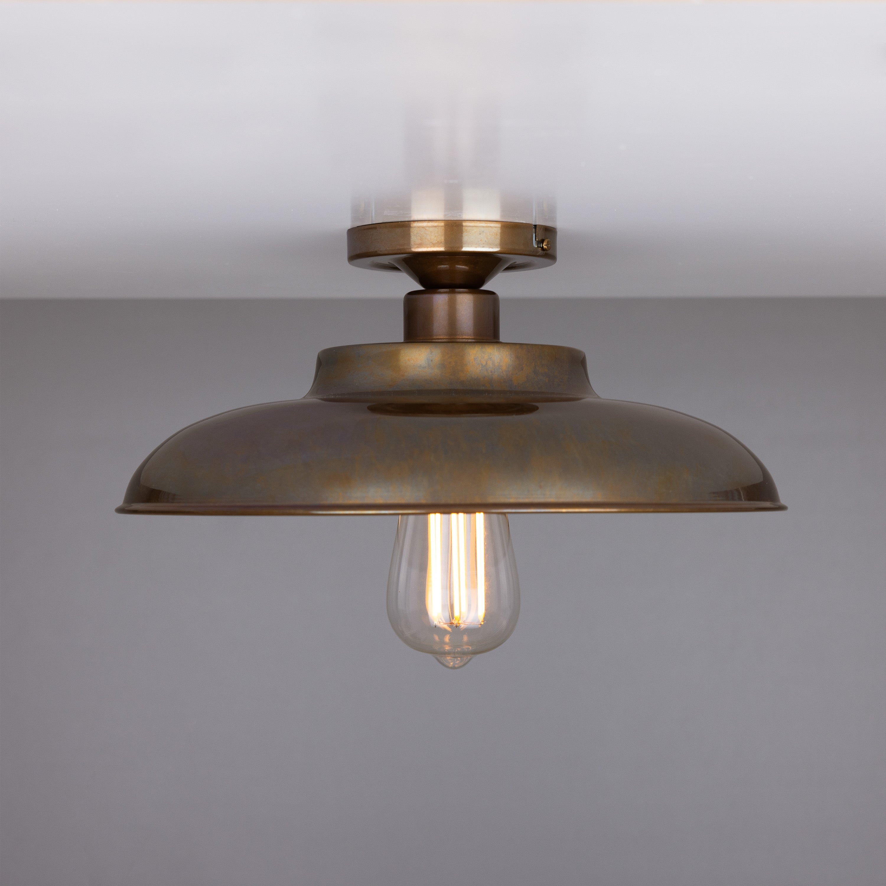 Telal Industrial Factory Flush Ceiling Light 32cm Product Shot