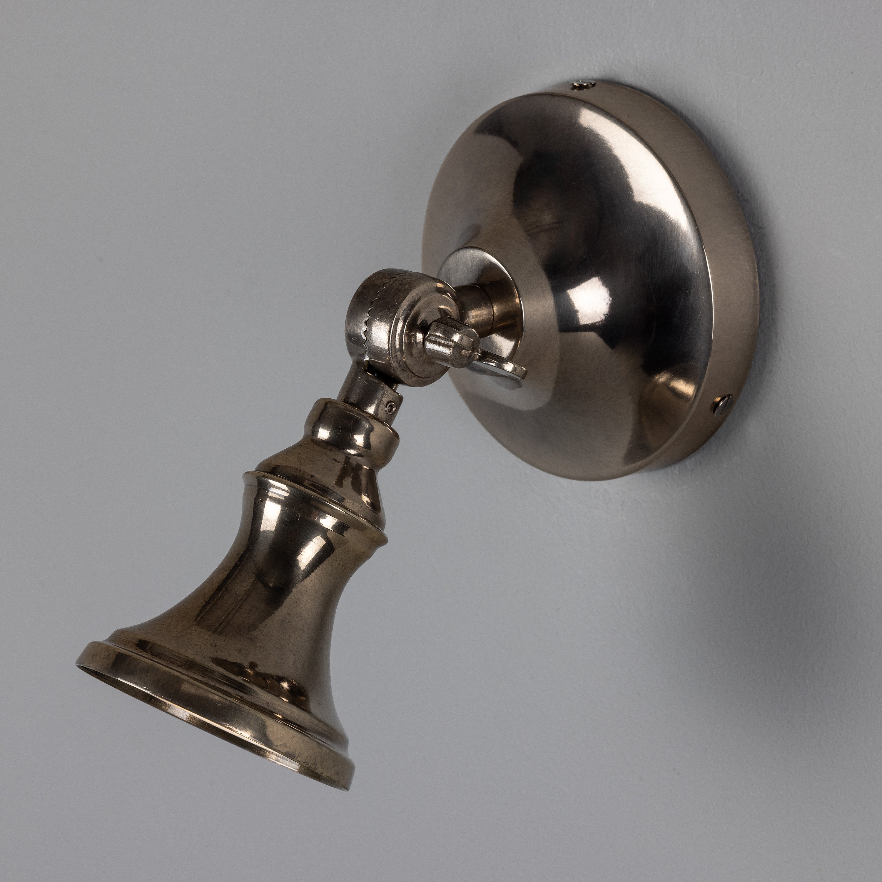 Accra Traditional Adjustable Brass Wall Spotlight