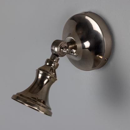 Accra Traditional Adjustable Brass Wall Spotlight
