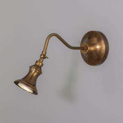 Kent Traditional Vintage Adjustable Wall Spotlight