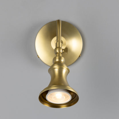 Kent Traditional Vintage Adjustable Wall Spotlight