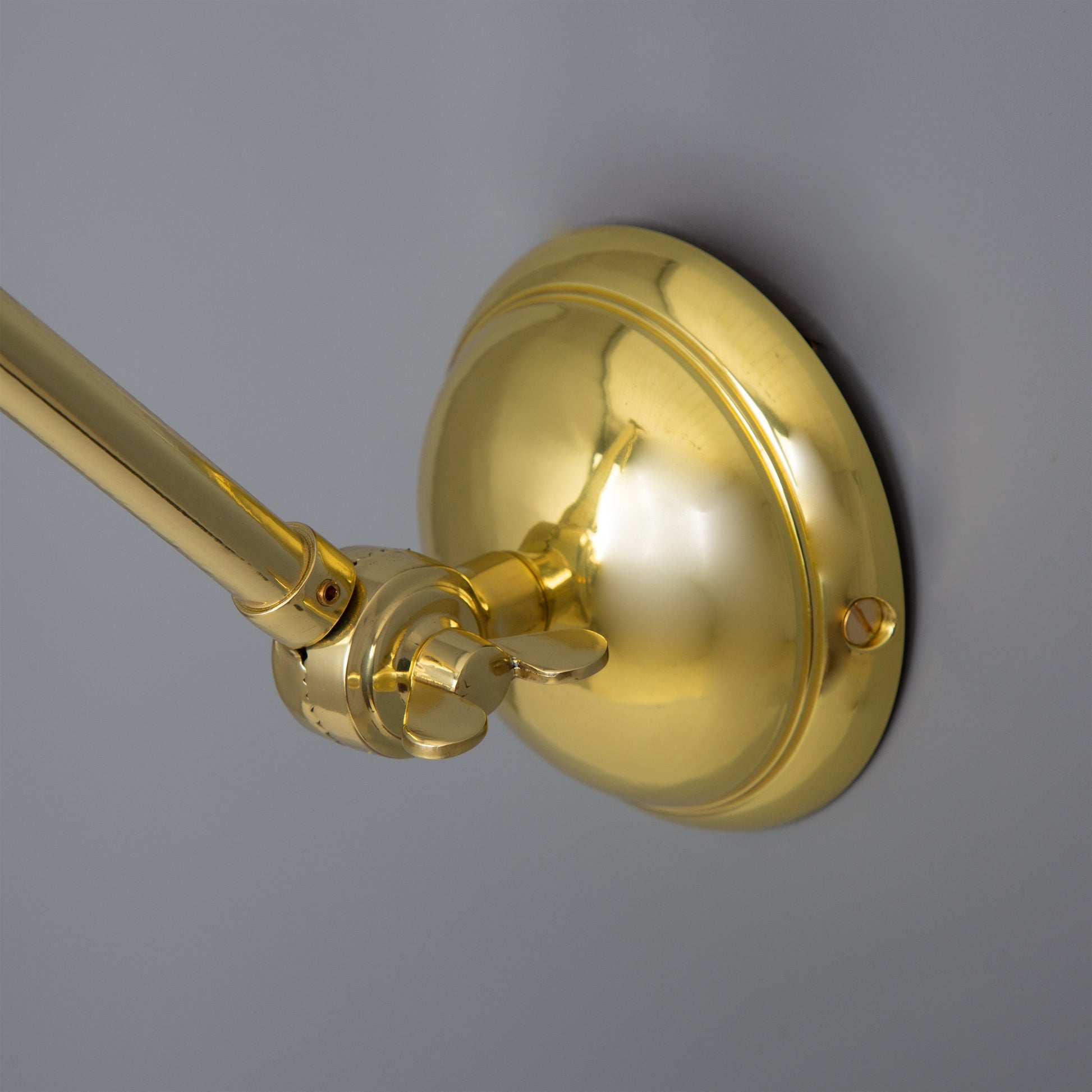 Rebell Adjustable Arm Wall Light with Prismatic Glass Shade Product Shot