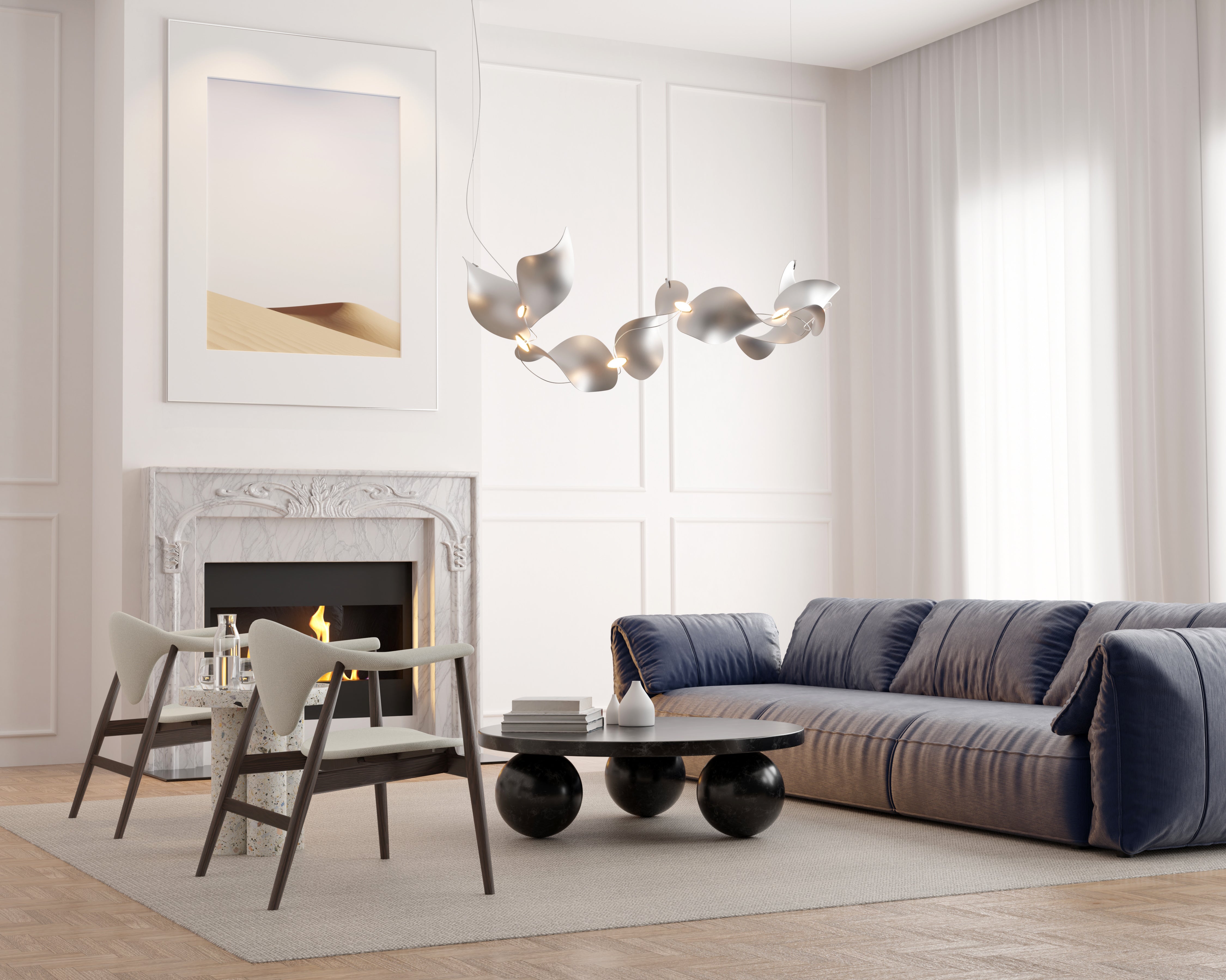 Moss Dune 8 Curve Lamp