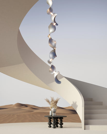 Moss Dune 8 Vertical Line Lamp