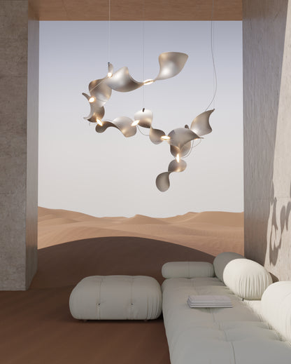 Moss Dune 6 Spiral Lamp