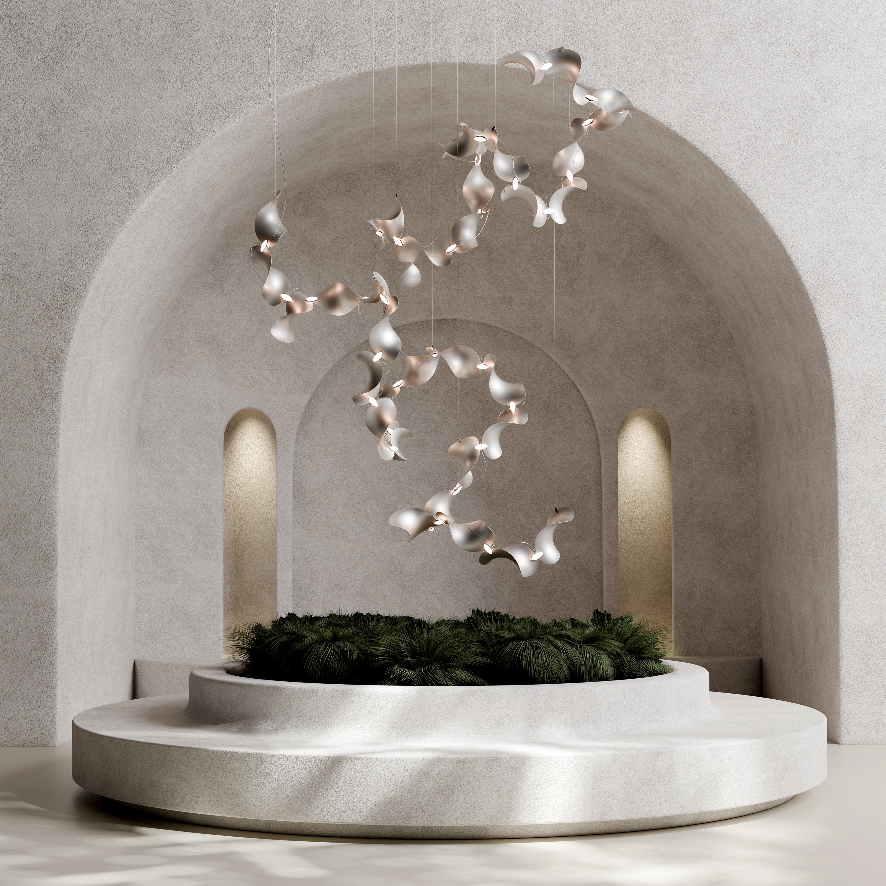 Moss Dune 16 Spiral Lamp
