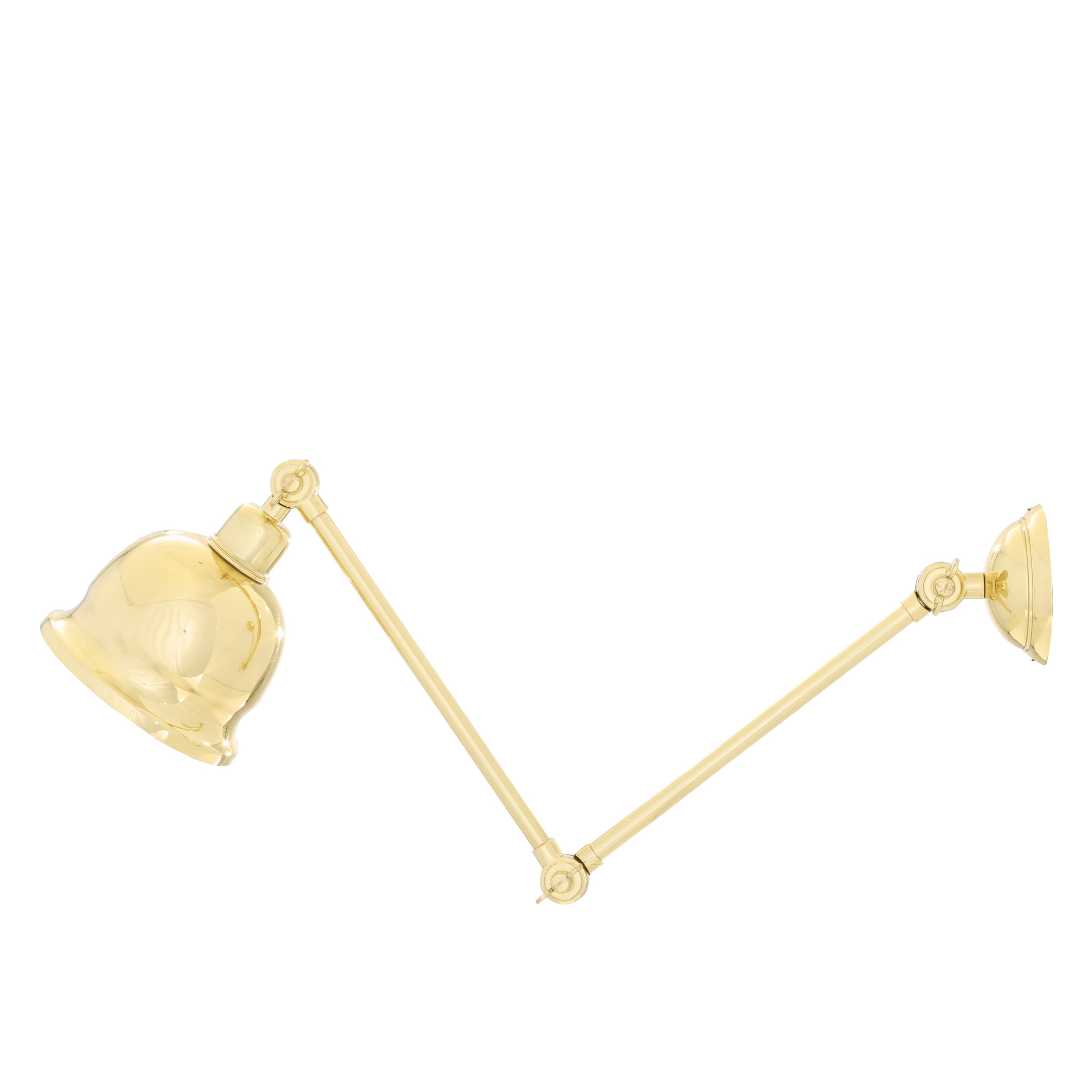 Dale Vintage Adjustable Brass Picture Light Product Shot