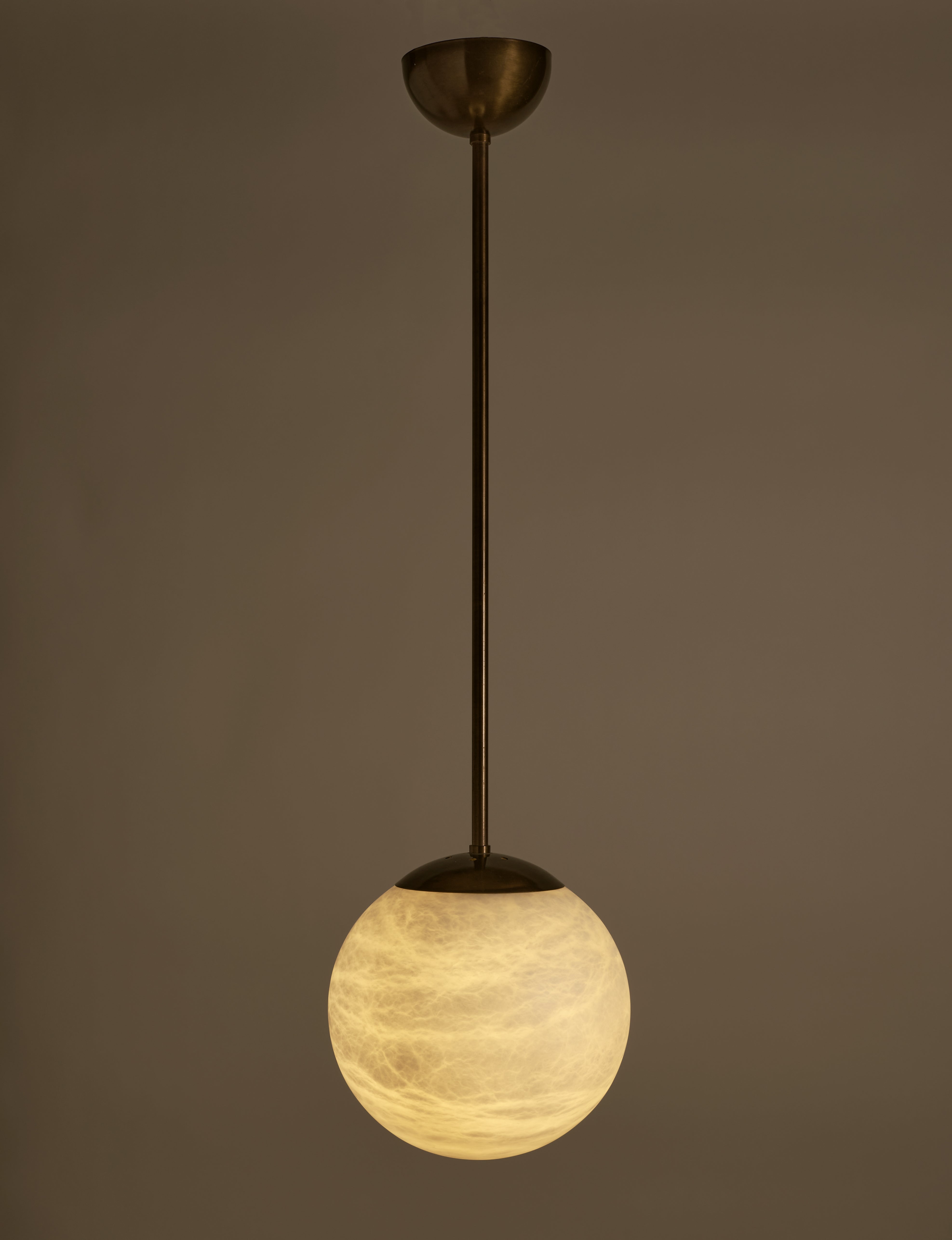 Maxi Moon Pendant Light  turned on 