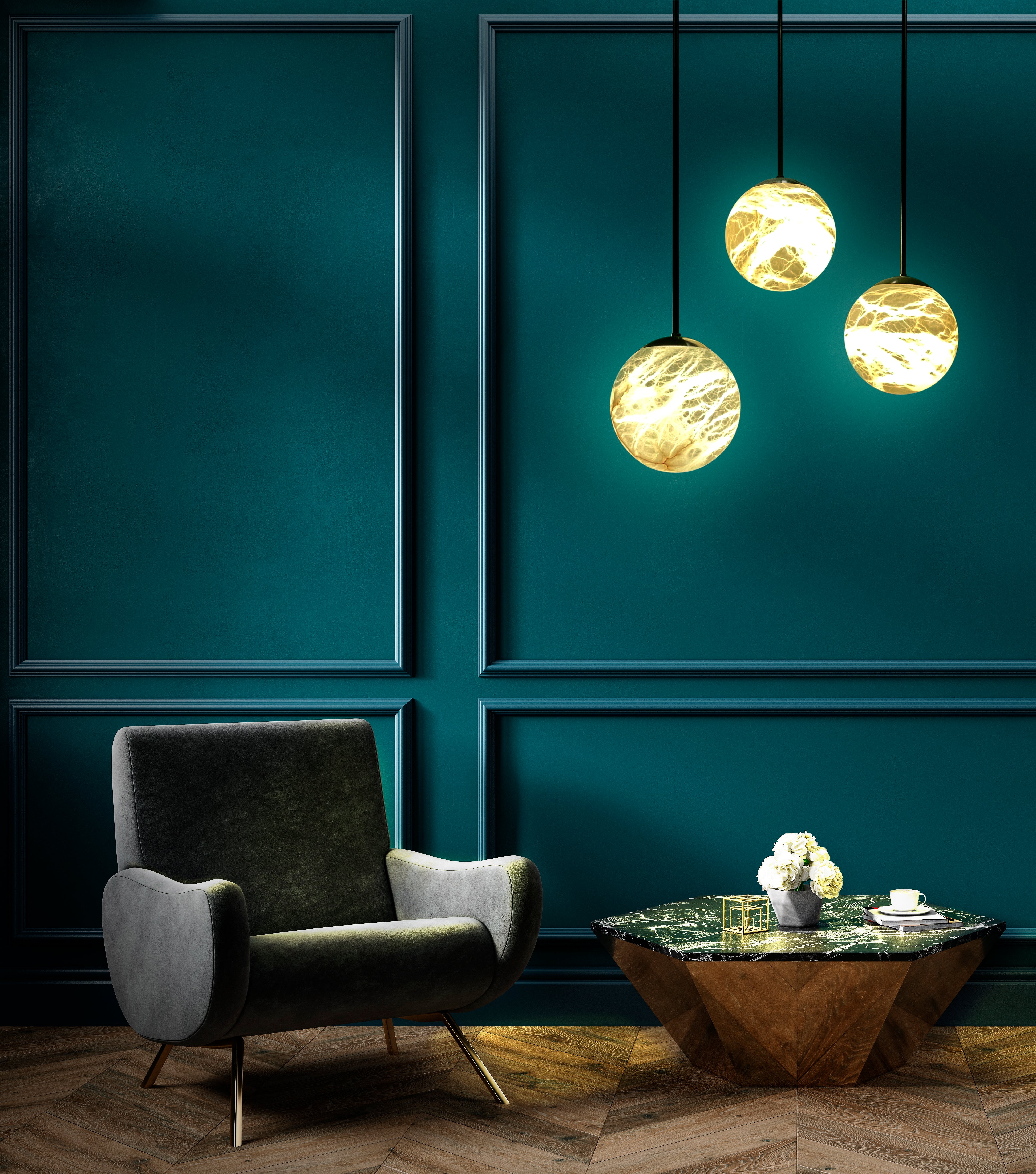 Maxi Moon Pendant Light  lifestyle 2