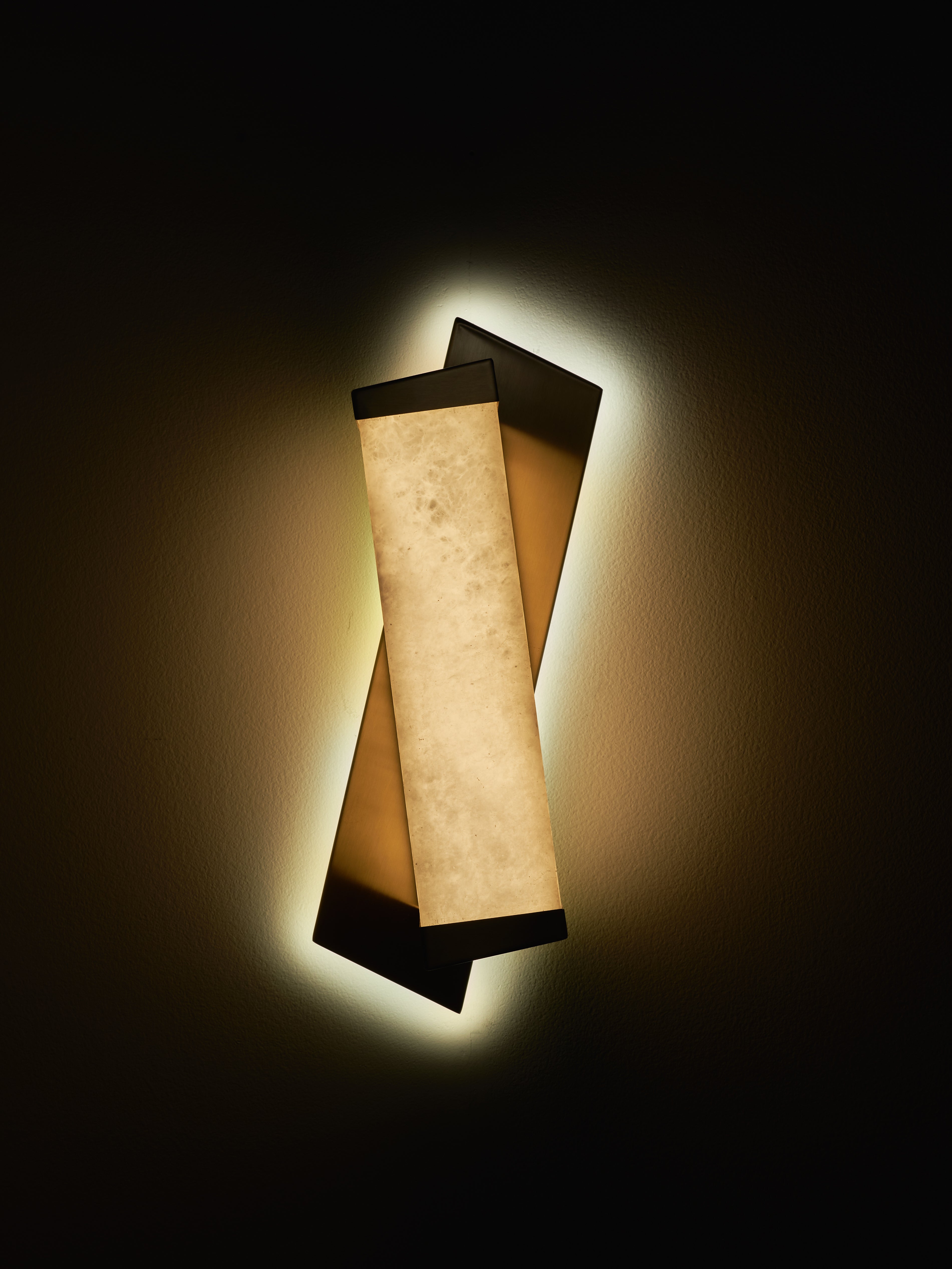 Offset Wall Light Black background 