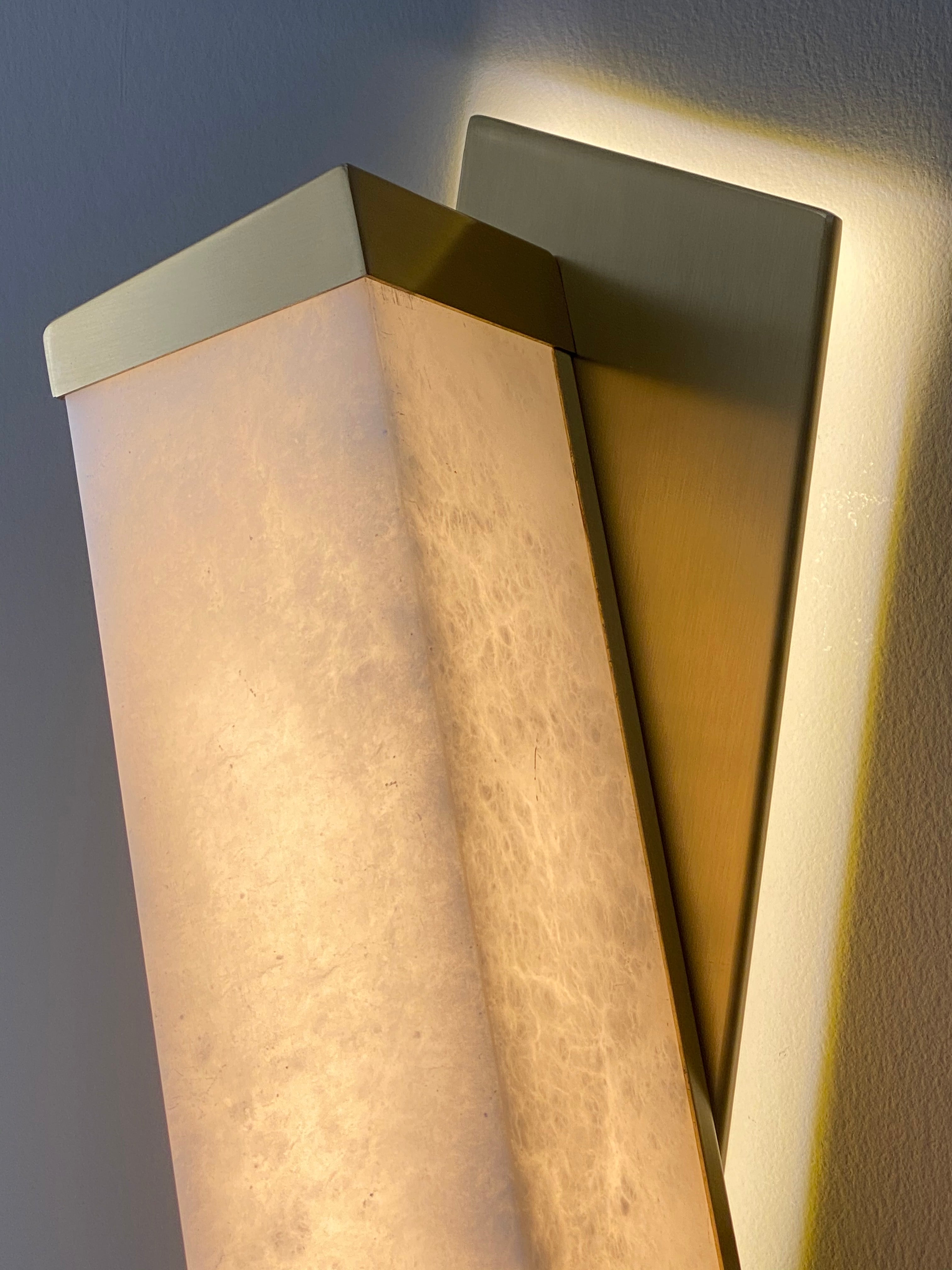 Offset Wall Light glowing top