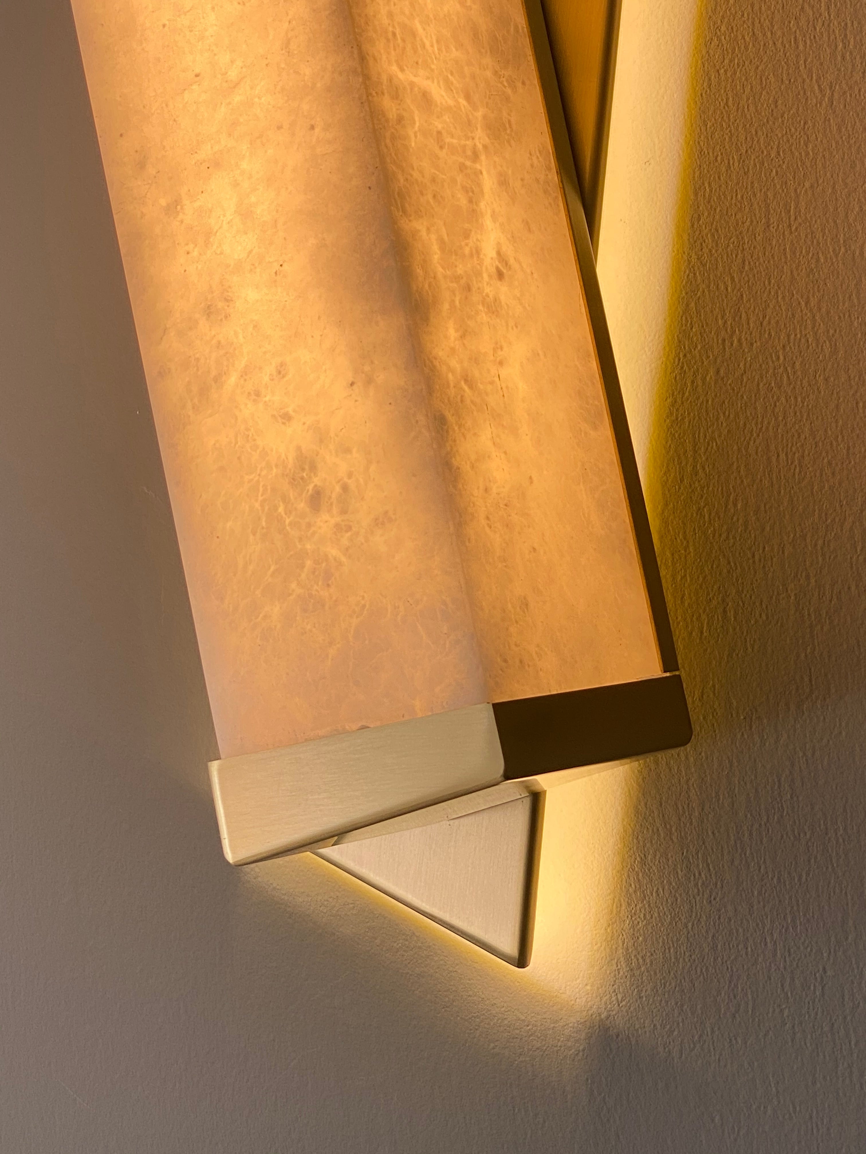 Offset Wall Light glowing 