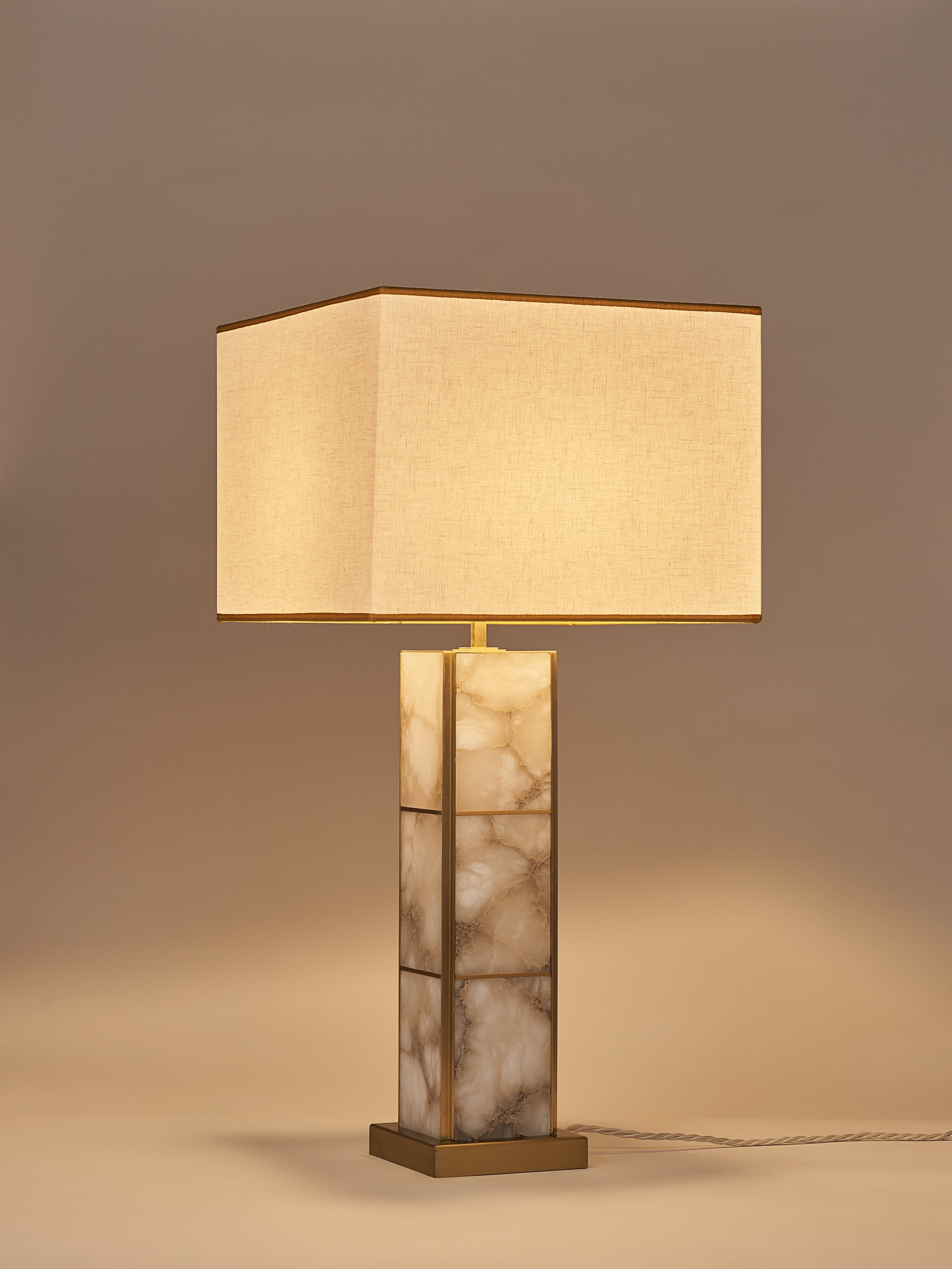 Mole Table Lamp Turned On
