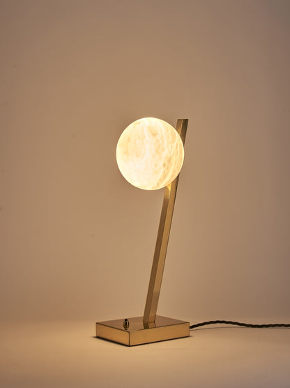 Offset Table Lamp Turned On