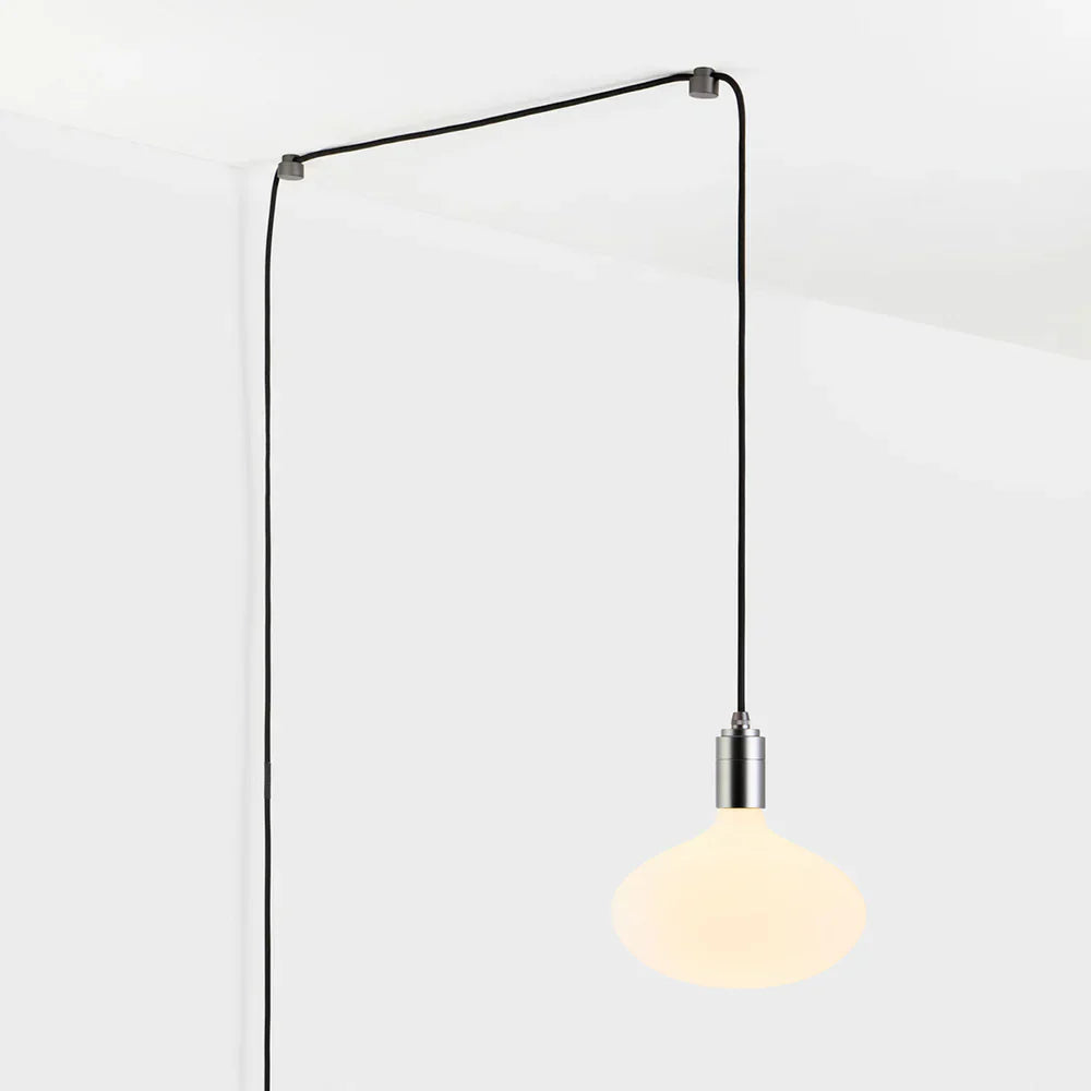 Oval plug in Pendant Graphite still 1