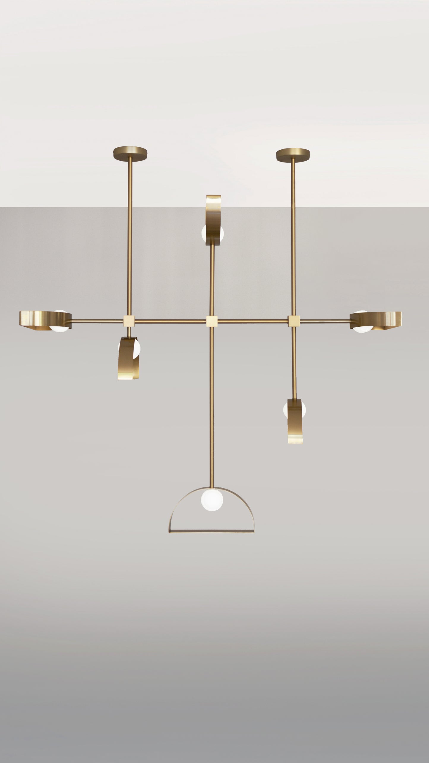 Sphere And Cut Circle Pendant Light