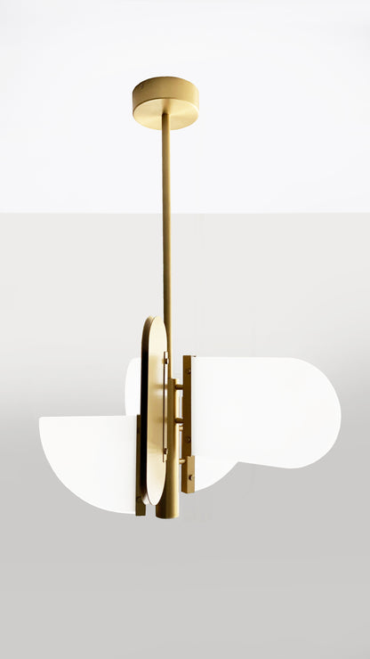 Geometric Task Pendant Light white background 