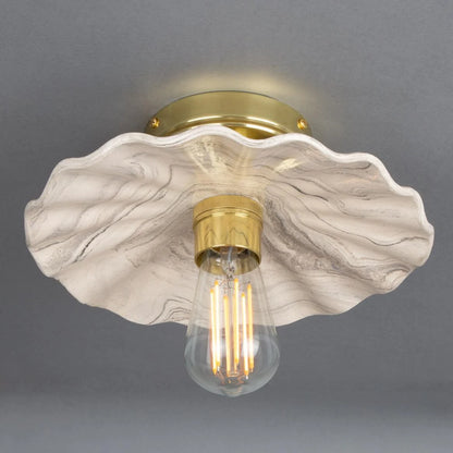 Kapok Marbled Ceramic Ceiling Light 27cm