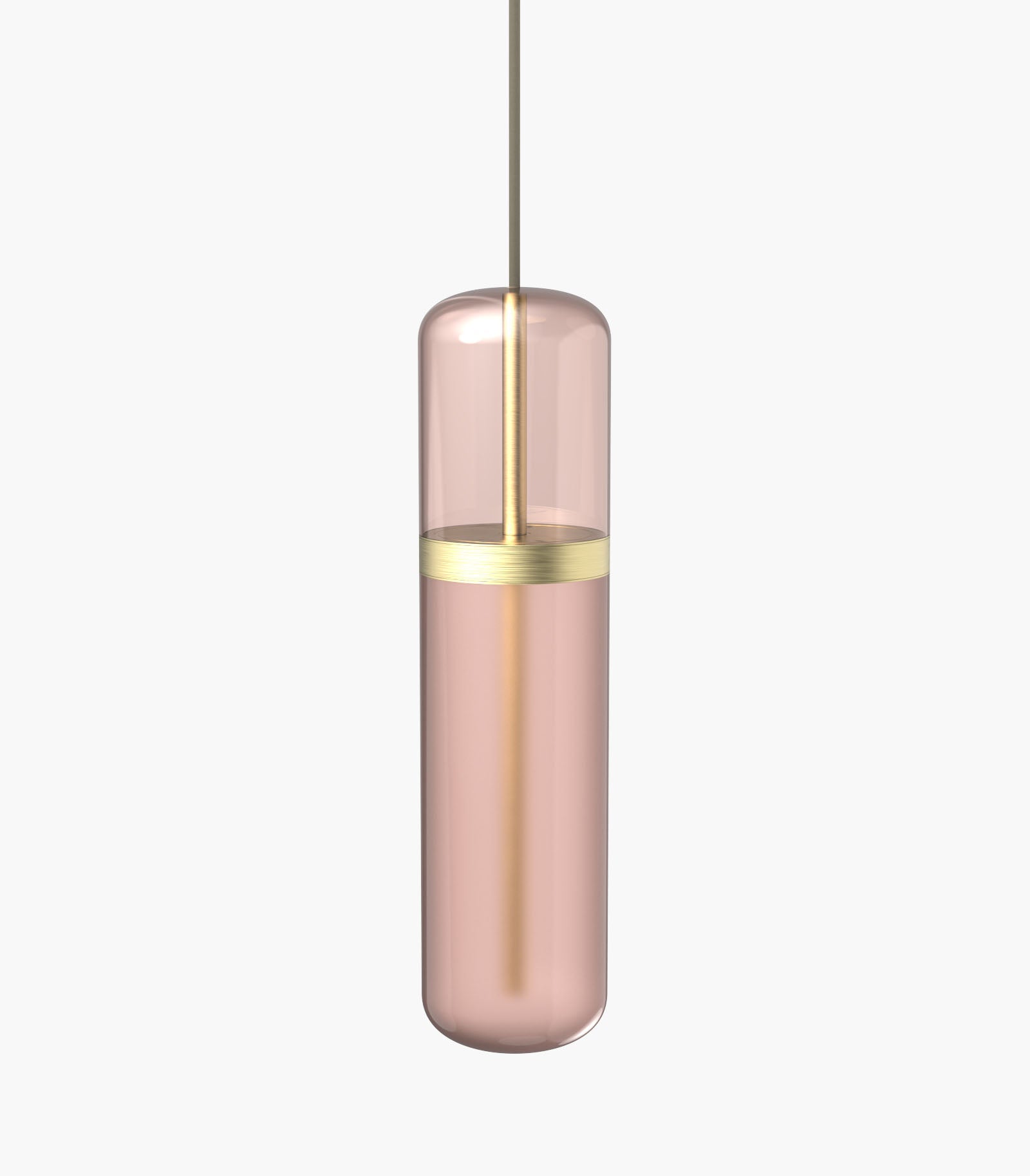 Pill S36-01 Pendant Light green brushed brass