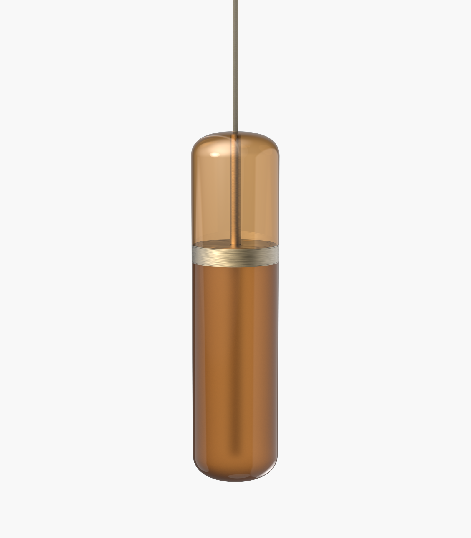 Pill S36-01 Pendant Light smoked brushed brass