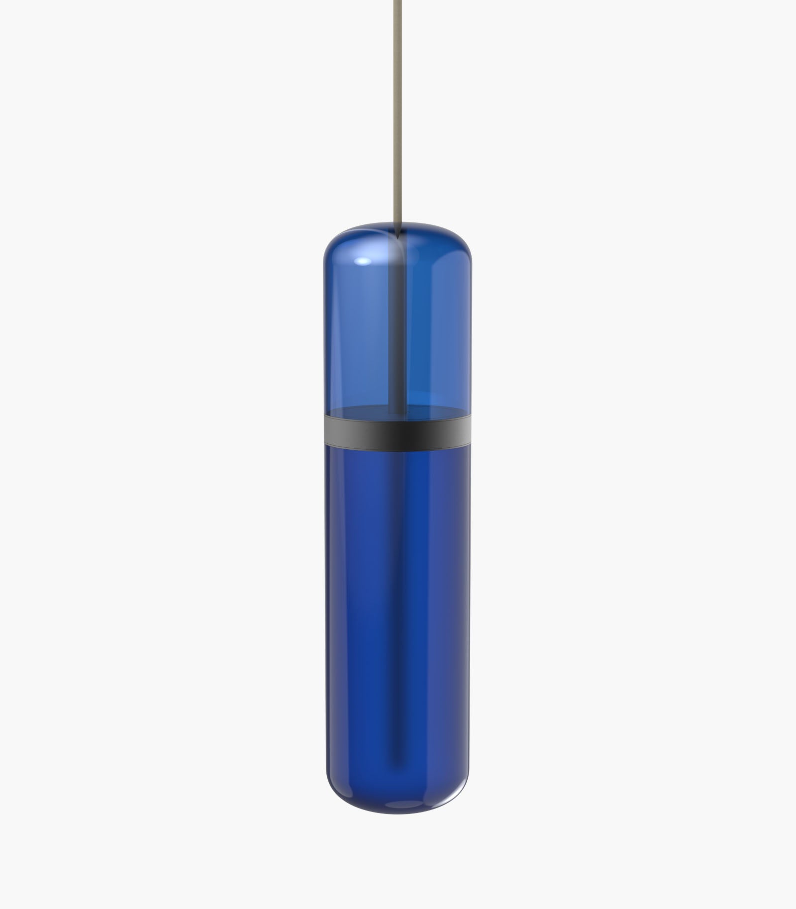 Pill S36-01 Pendant Light blue burnished brass