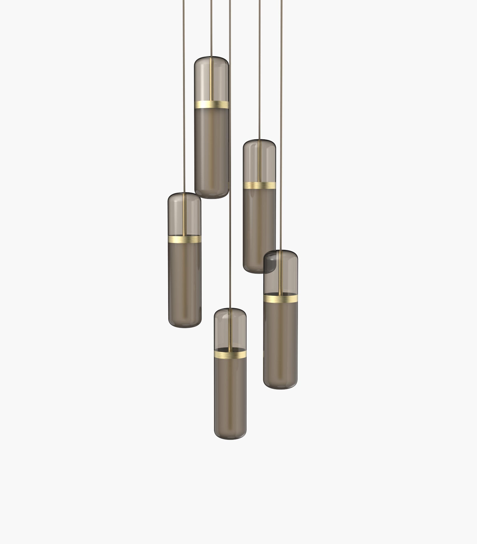 Pill S36-03 Pendant Light Smoked Brushed Brass 