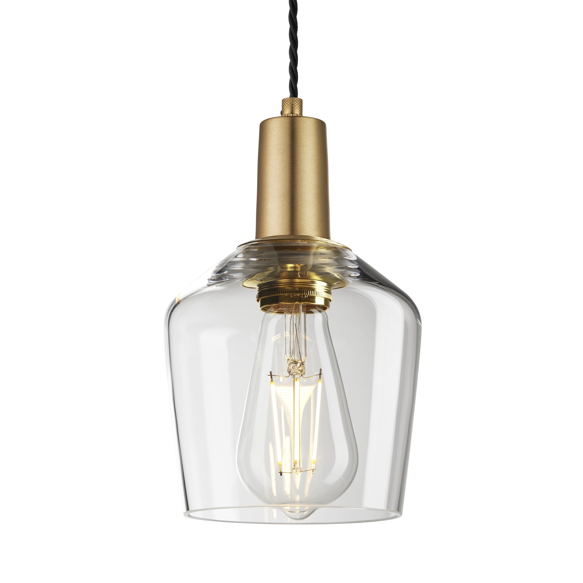 Sleek Glass Schoolhouse Pendant - 5.5 Inch , Product Shot