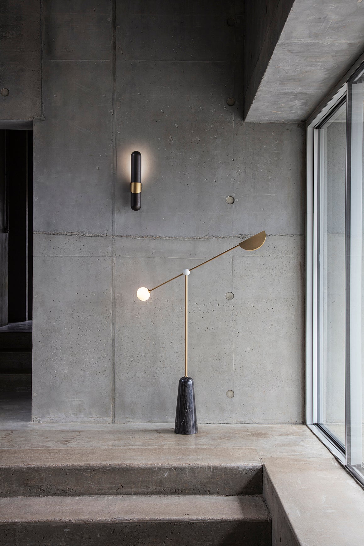 Dream Wall Light, on wall in background setting.