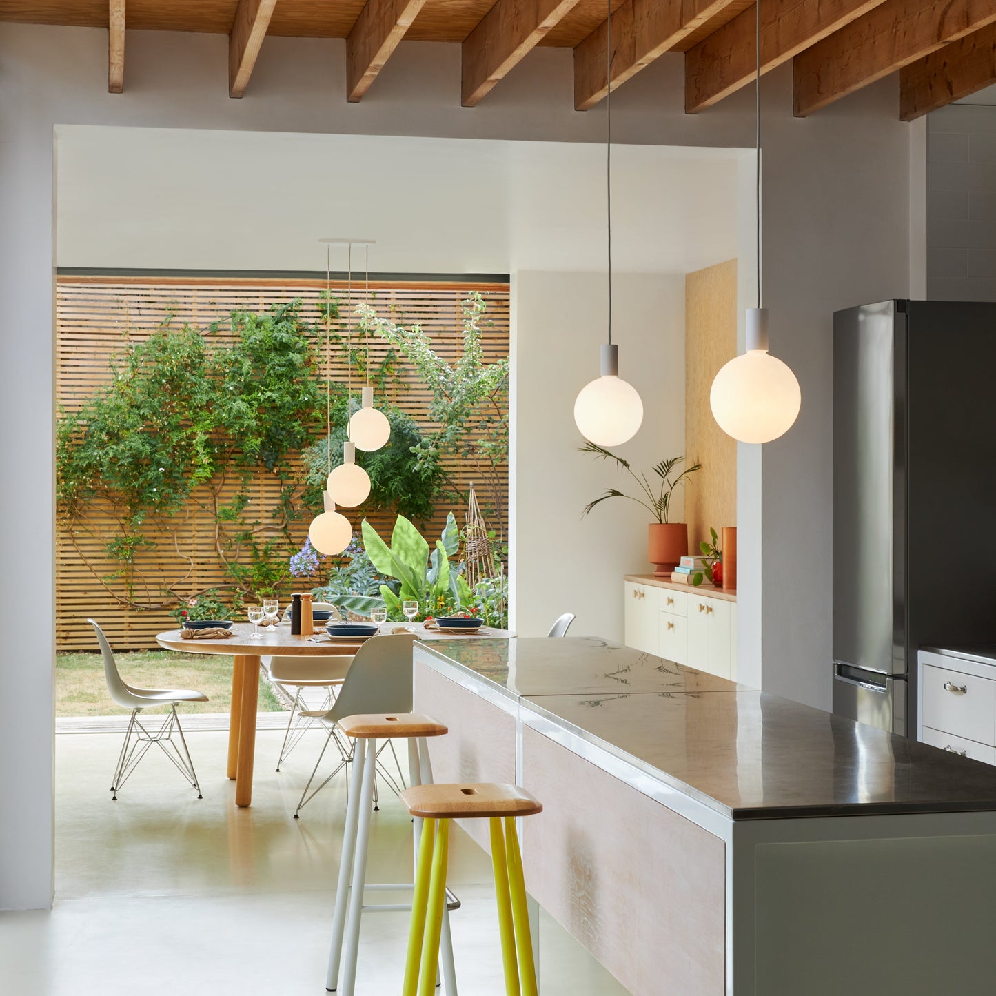 Tala Alumina Single Pendant Chalk Sphere V lifestyle 2