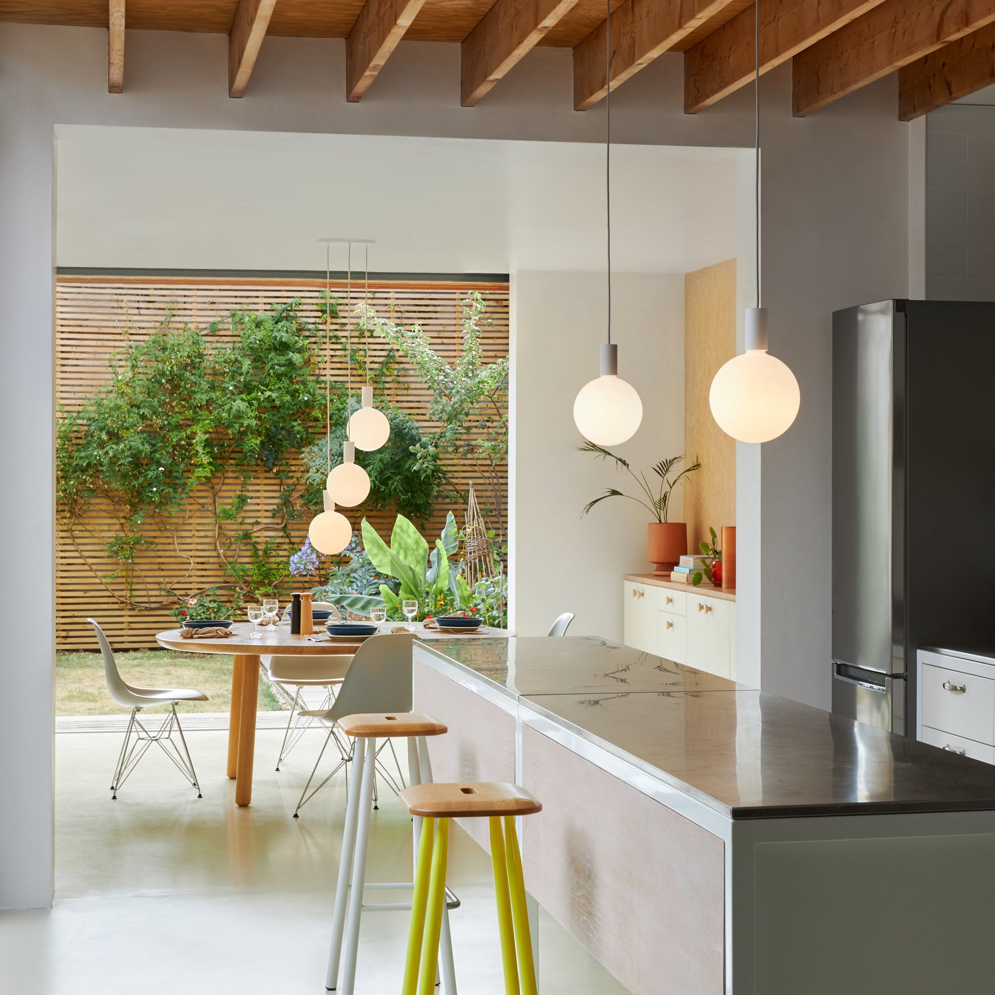 Tala Alumina Single Pendant Chalk Sphere V lifestyle 2