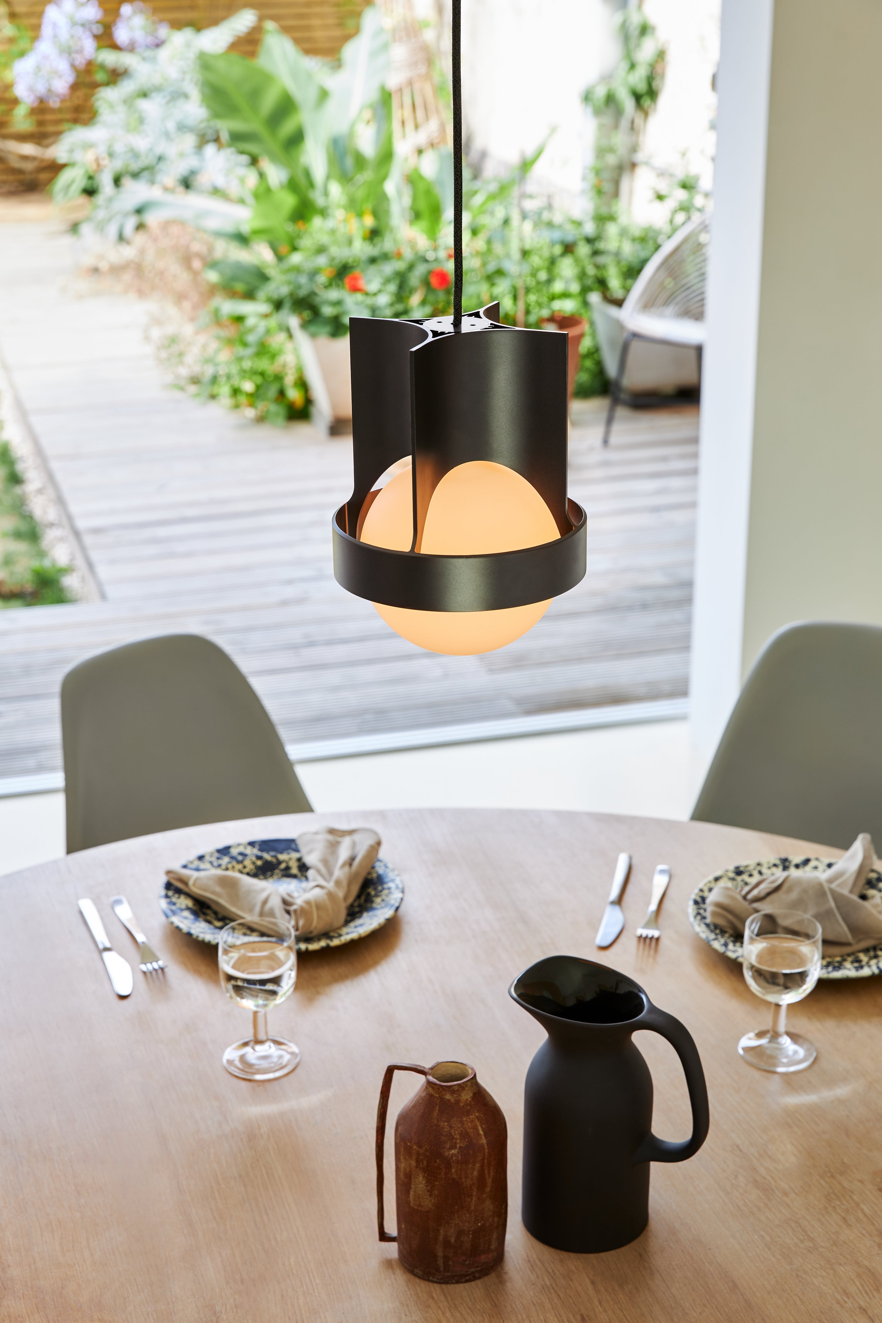 Tala John Tree Loop Sphere IV Dark Grey Pendant Boz Gagovski lifestyle 7