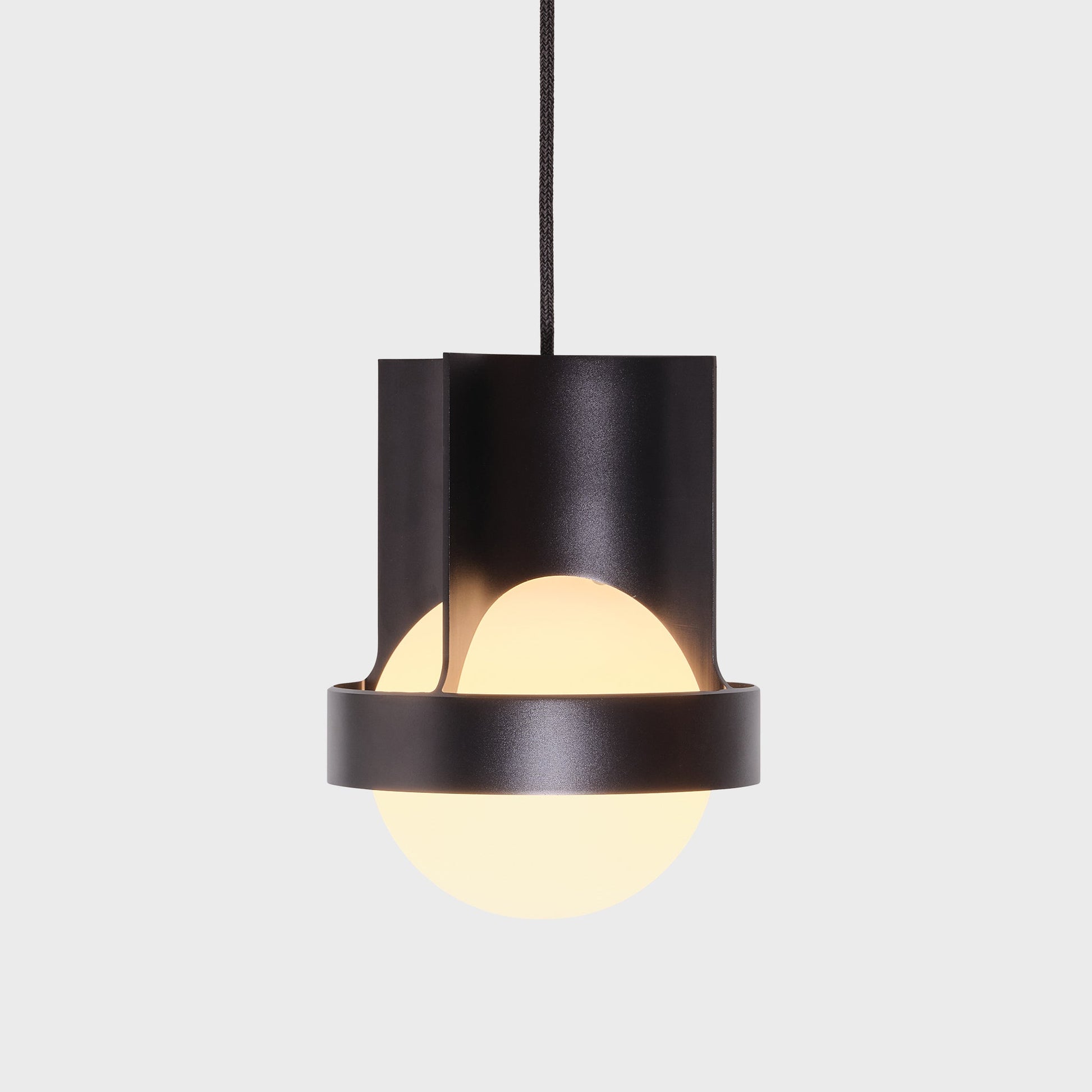 Tala John Tree Loop Sphere IV Pendant Dark Grey Still 6