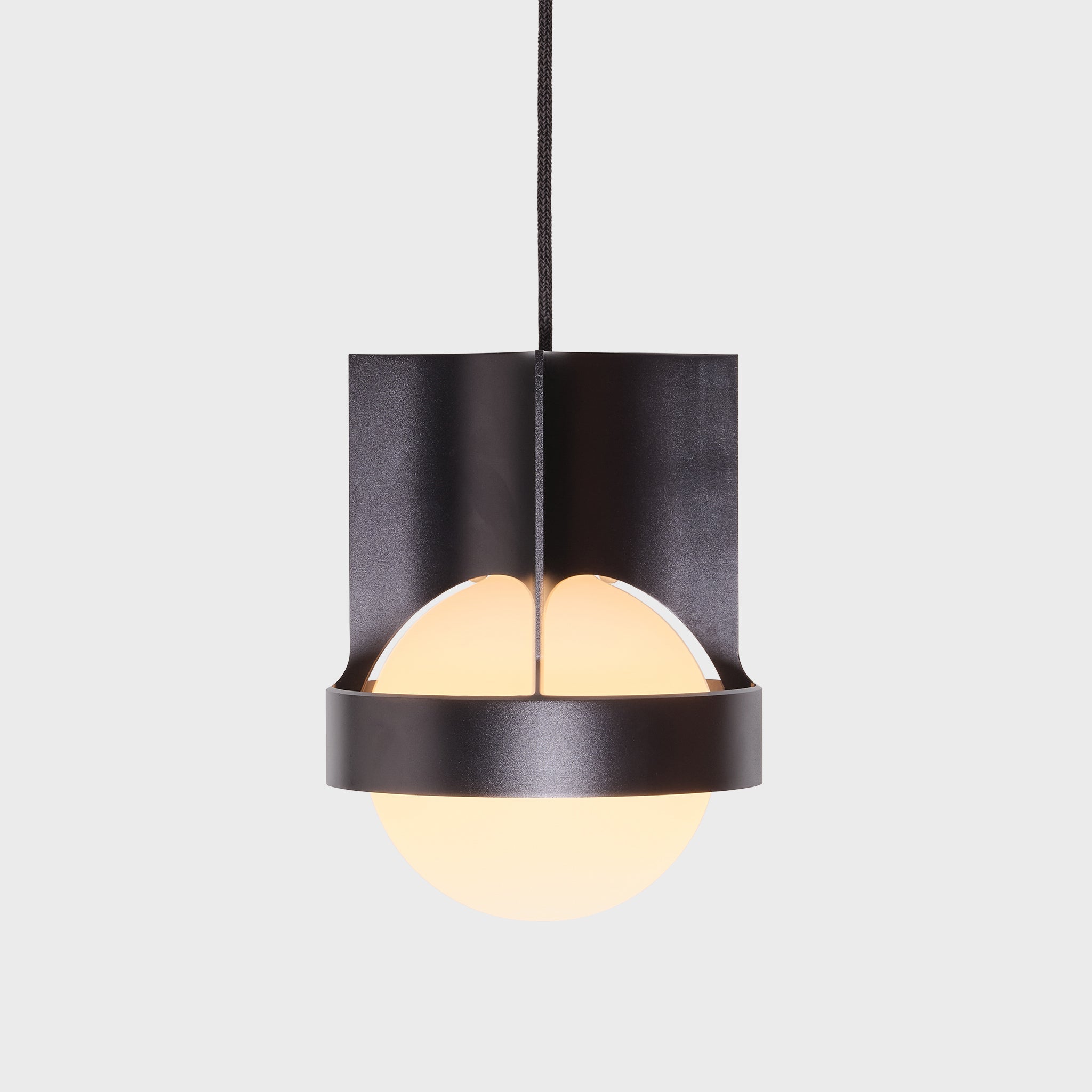 Tala John Tree Loop Sphere IV Pendant Dark Grey Still 8